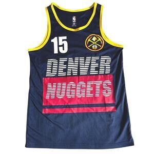Denver Nuggets NIKOLA JOKIC Basketball Jersey #15 Mens S Navy NBA *EUC